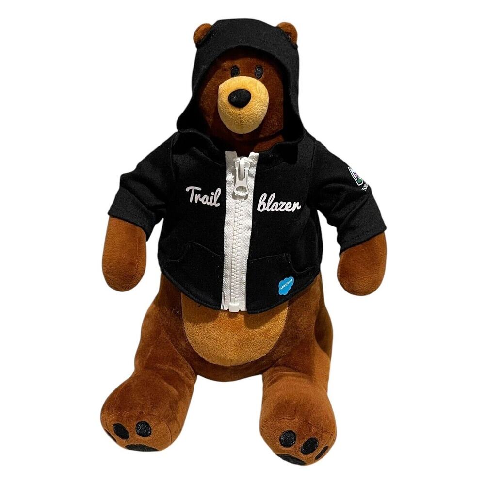 Salesforce Codey Plush Trailblazer Hoodie Dreamforce Bear Stuffed Animal Toy